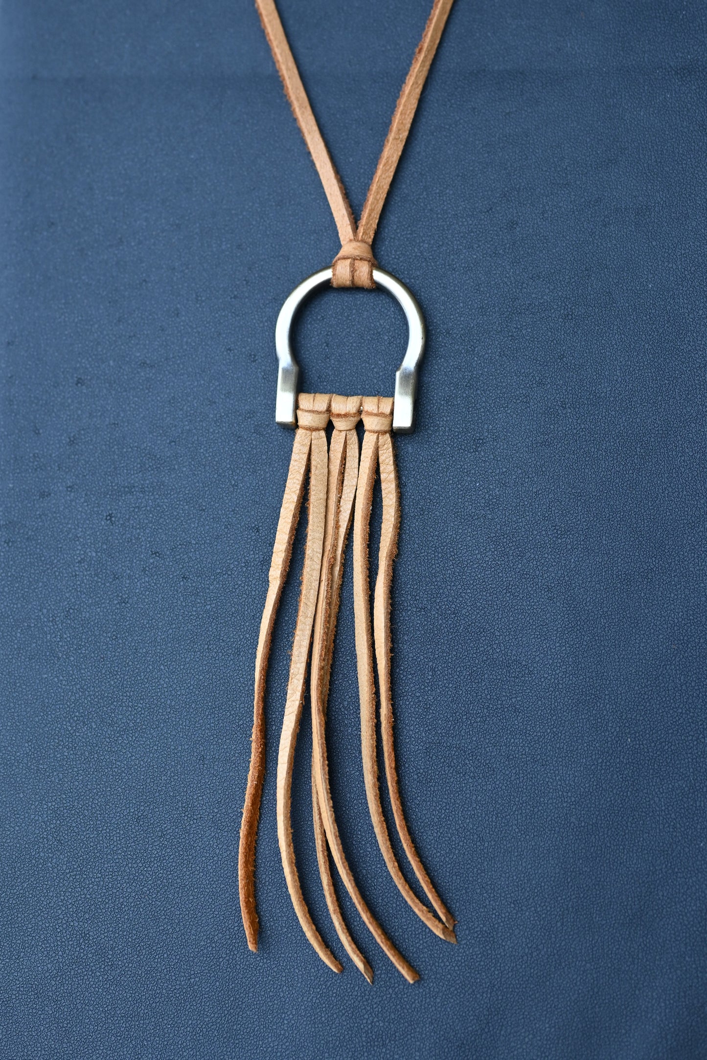 Hide & Iron Necklace