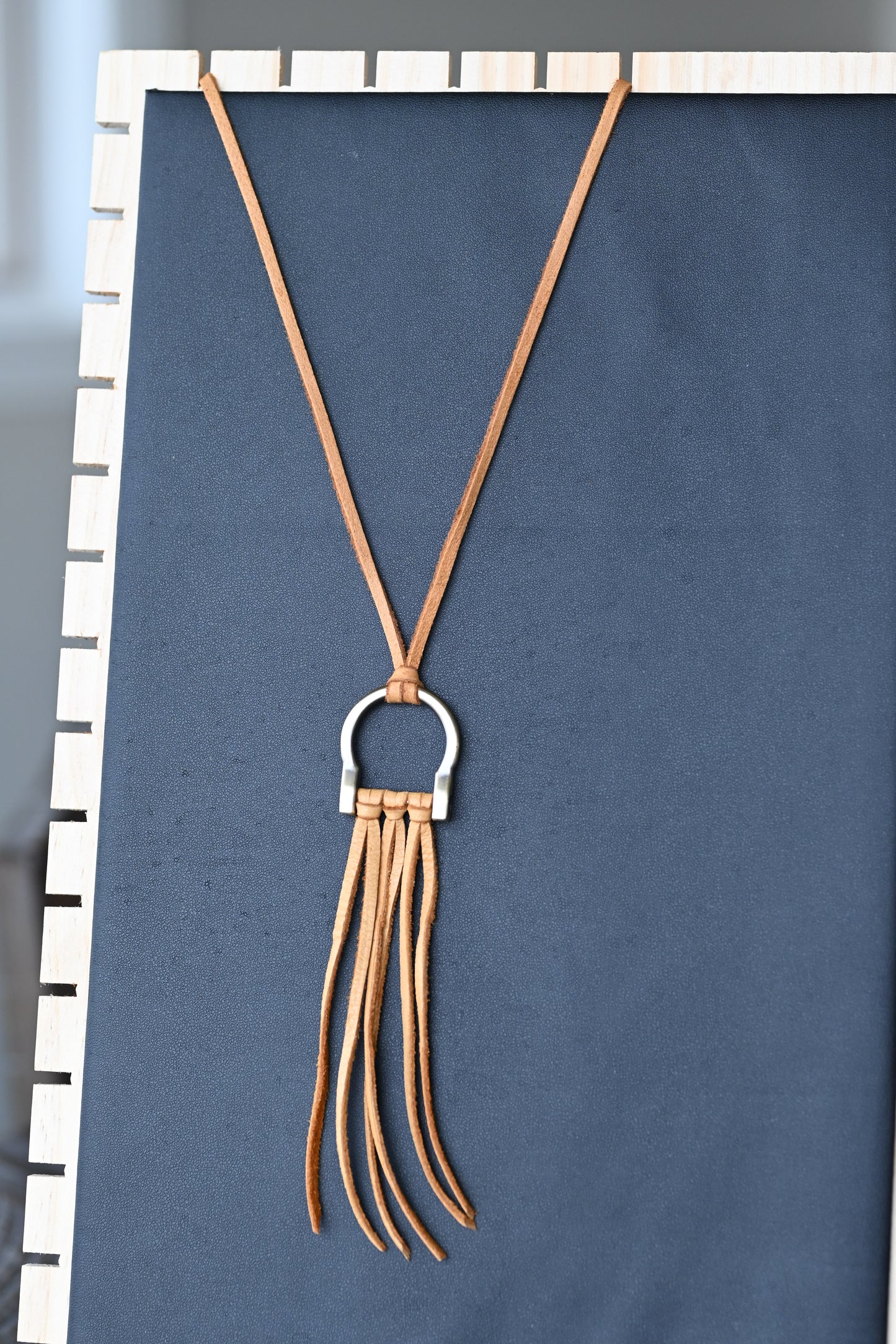 Hide & Iron Necklace