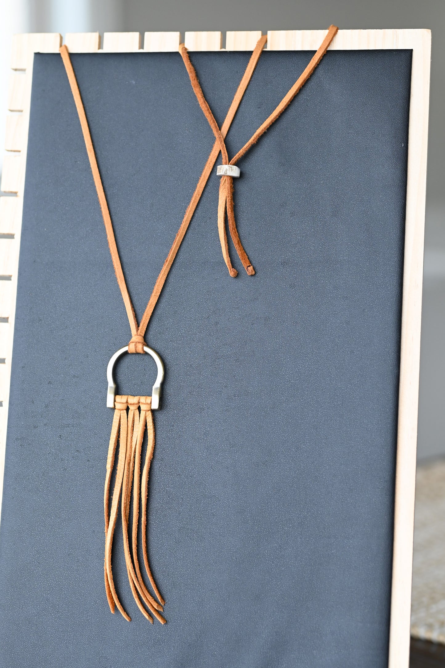 Hide & Iron Necklace