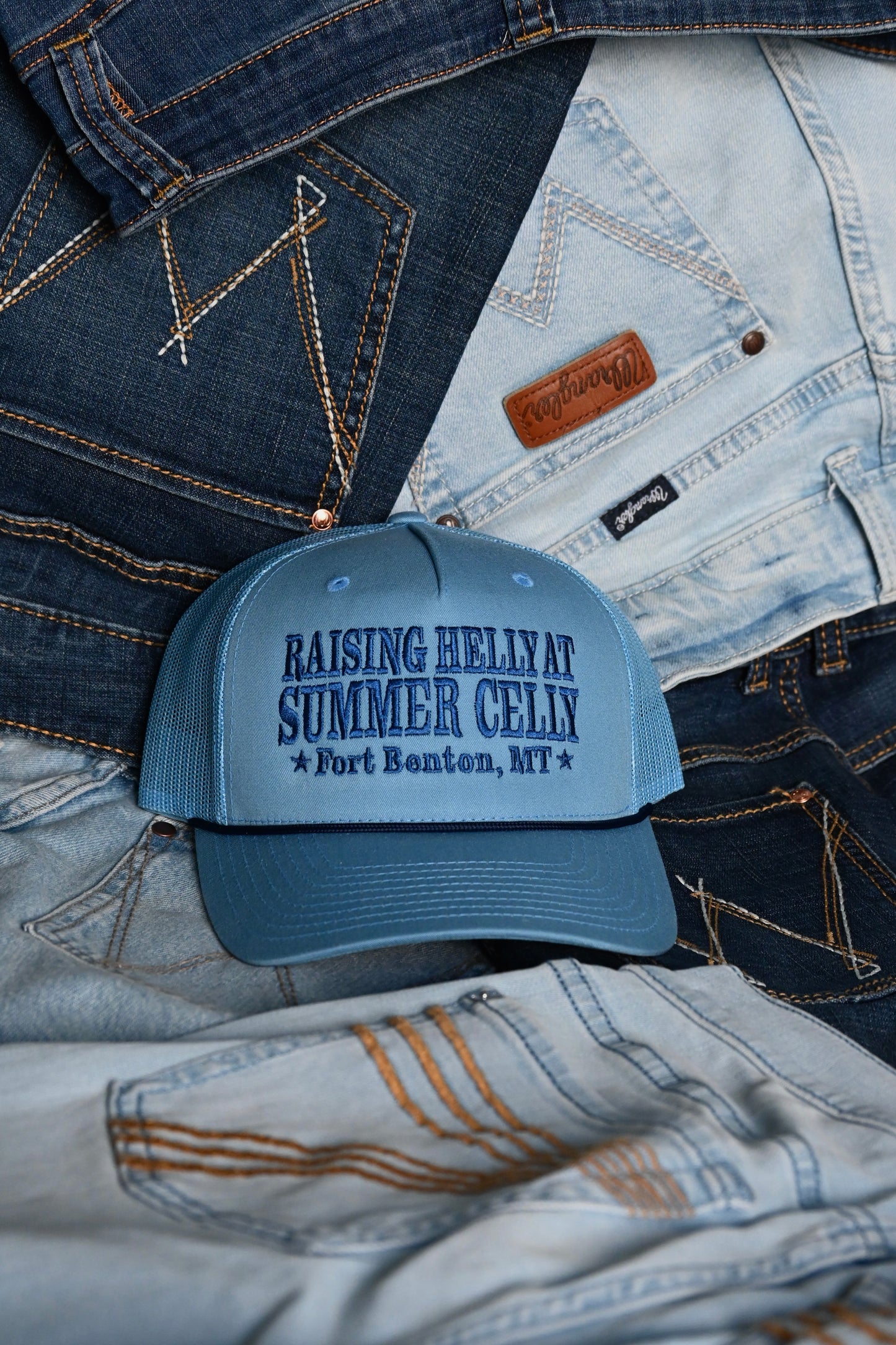 Blue Summer Celly Hat